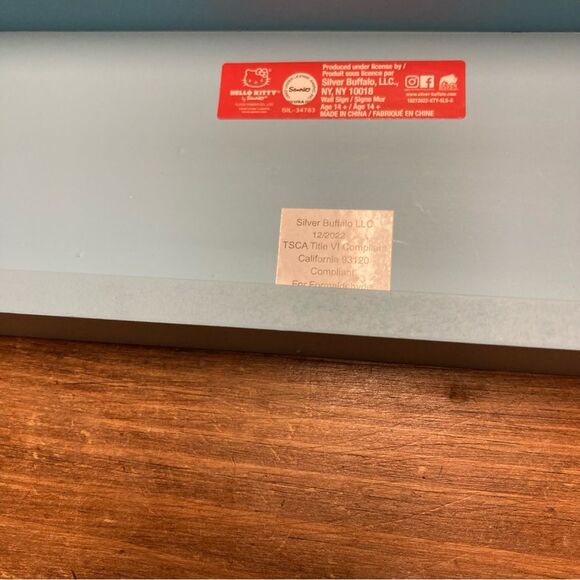 Hello Kitty Good Vibes Sign Wall Art Decor Rainbow Spring New - Picture 6 of 10